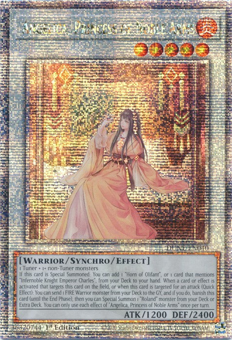 Angelica, Princess of Noble Arms [DUNE-EN040] Quarter Century Secret Rare | Black Swamp Games