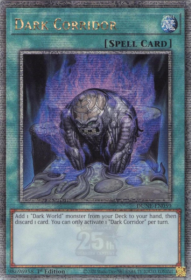 Dark Corridor [DUNE-EN059] Quarter Century Secret Rare | Black Swamp Games