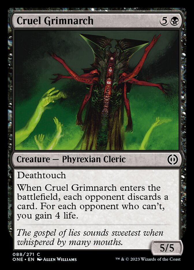 Cruel Grimnarch [Phyrexia: All Will Be One] | Black Swamp Games