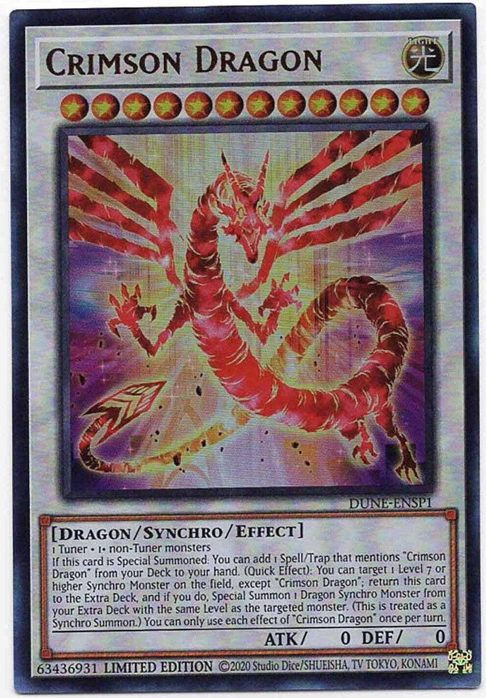 Crimson Dragon [DUNE-ENSP1] Ultra Rare | Black Swamp Games