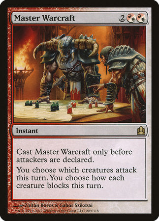 Master Warcraft [Commander 2011] | Black Swamp Games