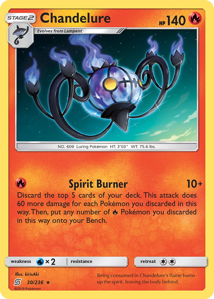 Chandelure (30/236) [Sun & Moon: Unified Minds] | Black Swamp Games