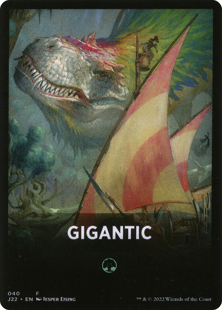 Gigantic Theme Card [Jumpstart 2022 Front Cards] | Black Swamp Games