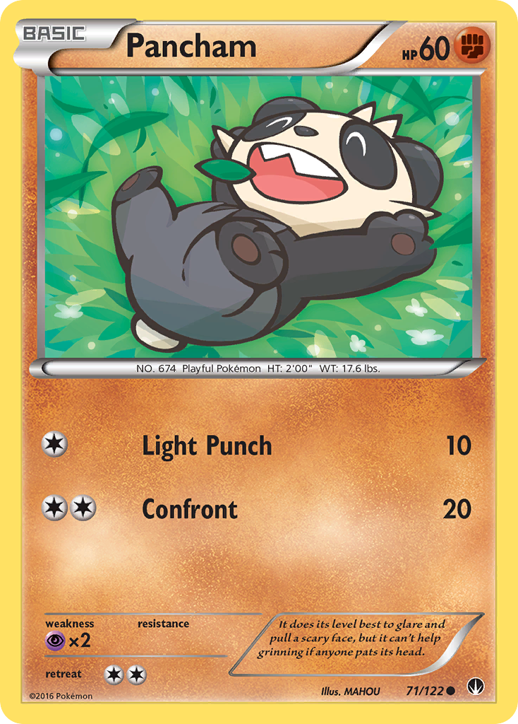 Pancham (71/122) [XY: BREAKpoint] | Black Swamp Games