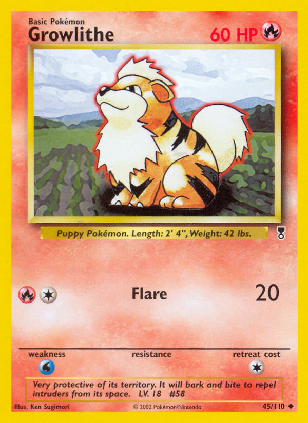 Growlithe (45/110) [Legendary Collection] | Black Swamp Games