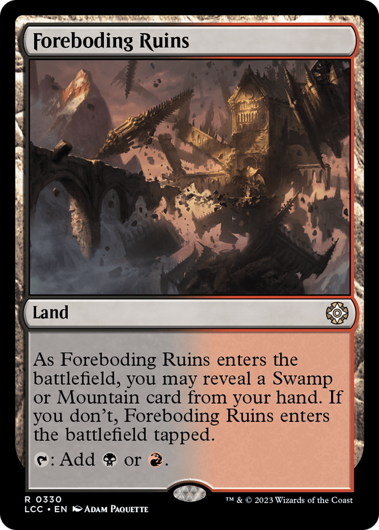 Foreboding Ruins [The Lost Caverns of Ixalan Commander] | Black Swamp Games