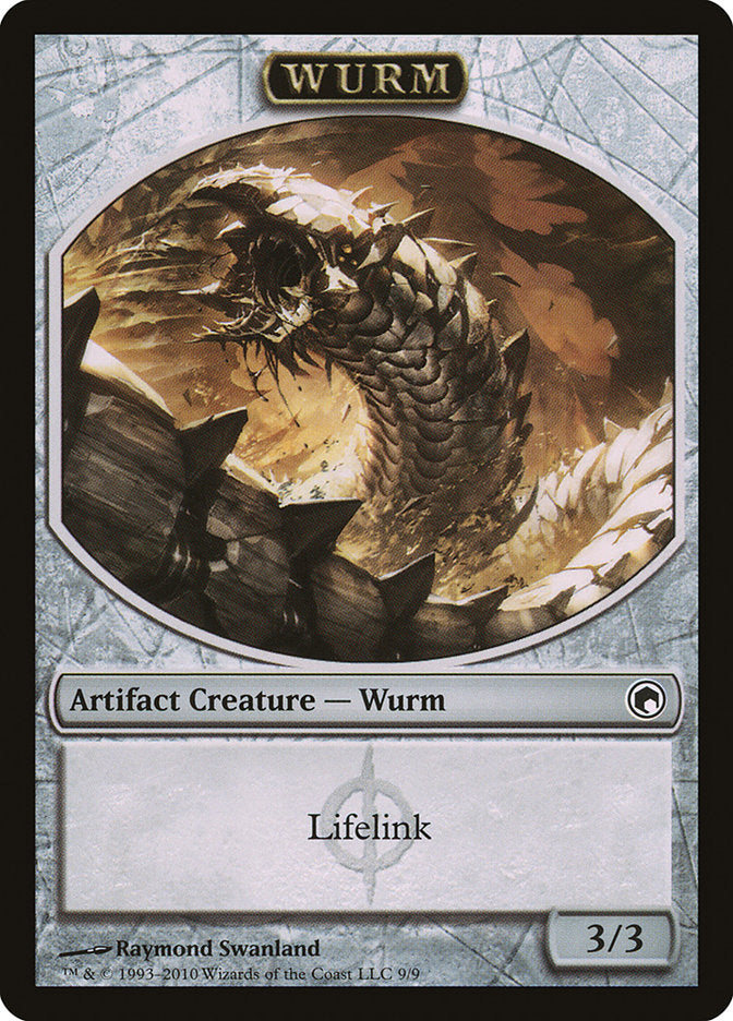 Wurm (Lifelink) [Scars of Mirrodin Tokens] | Black Swamp Games