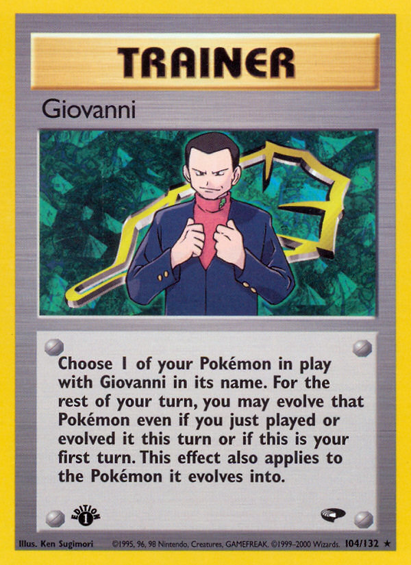 Giovanni (104/132) [Gym Challenge 1st Edition] | Black Swamp Games