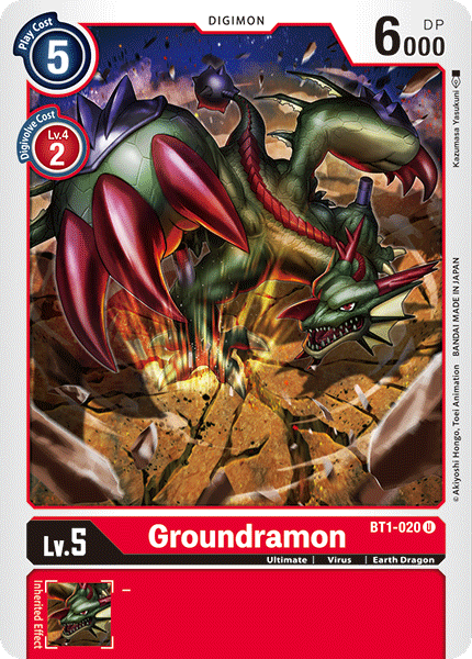 Groundramon [BT1-020] [Release Special Booster Ver.1.0] | Black Swamp Games