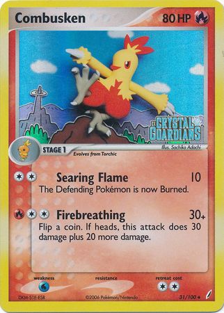 Combusken (31/100) (Stamped) [EX: Crystal Guardians] | Black Swamp Games