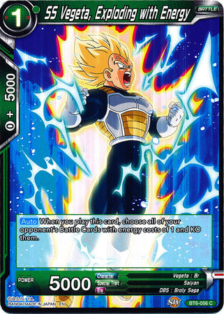 SS Vegeta, Exploding with Energy [BT6-056] | Black Swamp Games