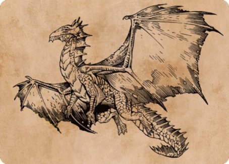 Ancient Bronze Dragon Art Card (58) [Commander Legends: Battle for Baldur's Gate Art Series] | Black Swamp Games