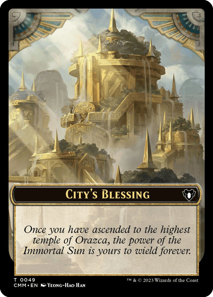 City's Blessing // Rat Double-Sided Token [Commander Masters Tokens] | Black Swamp Games