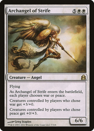 Archangel of Strife [Commander 2011] | Black Swamp Games