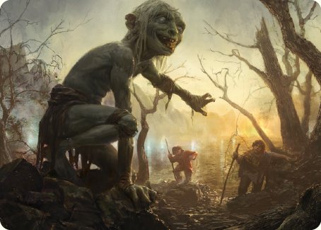 Smeagol, Helpful Guide Art Card [The Lord of the Rings: Tales of Middle-earth Art Series] | Black Swamp Games