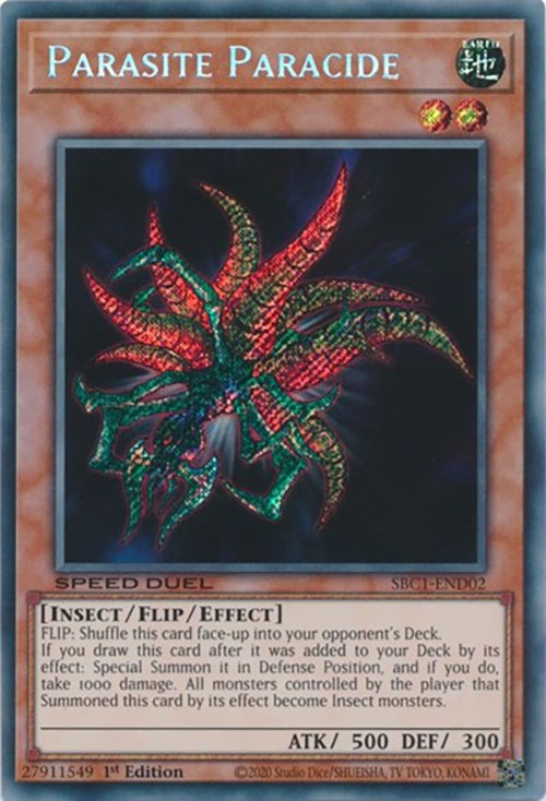 Parasite Paracide [SBC1-END02] Secret Rare | Black Swamp Games