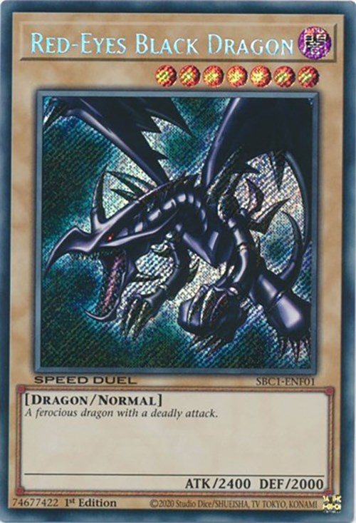 Red-Eyes Black Dragon [SBC1-ENF01] Secret Rare | Black Swamp Games