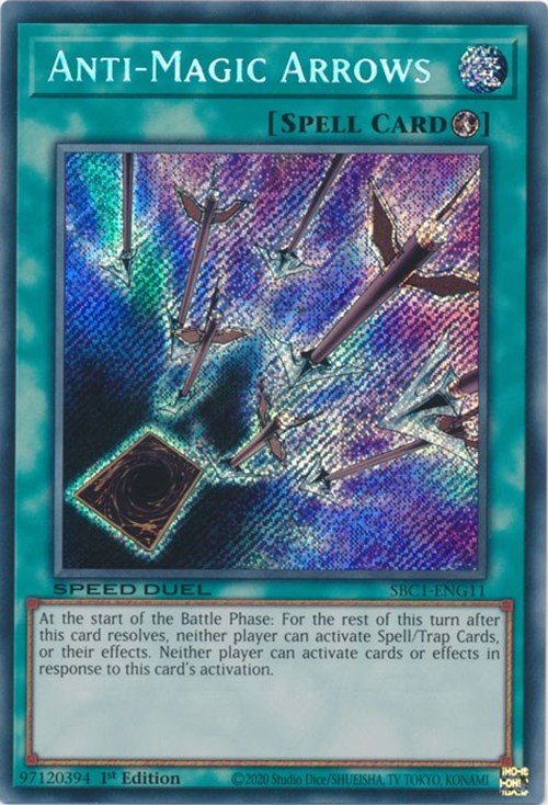 Anti-Magic Arrows [SBC1-ENG11] Secret Rare | Black Swamp Games