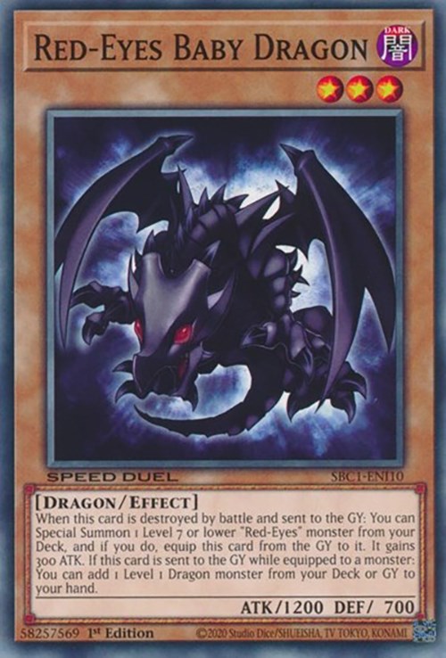 Red-Eyes Baby Dragon [SBC1-ENI10] Common | Black Swamp Games