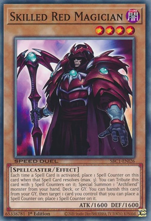 Skilled Red Magician [SBC1-ENI26] Common | Black Swamp Games