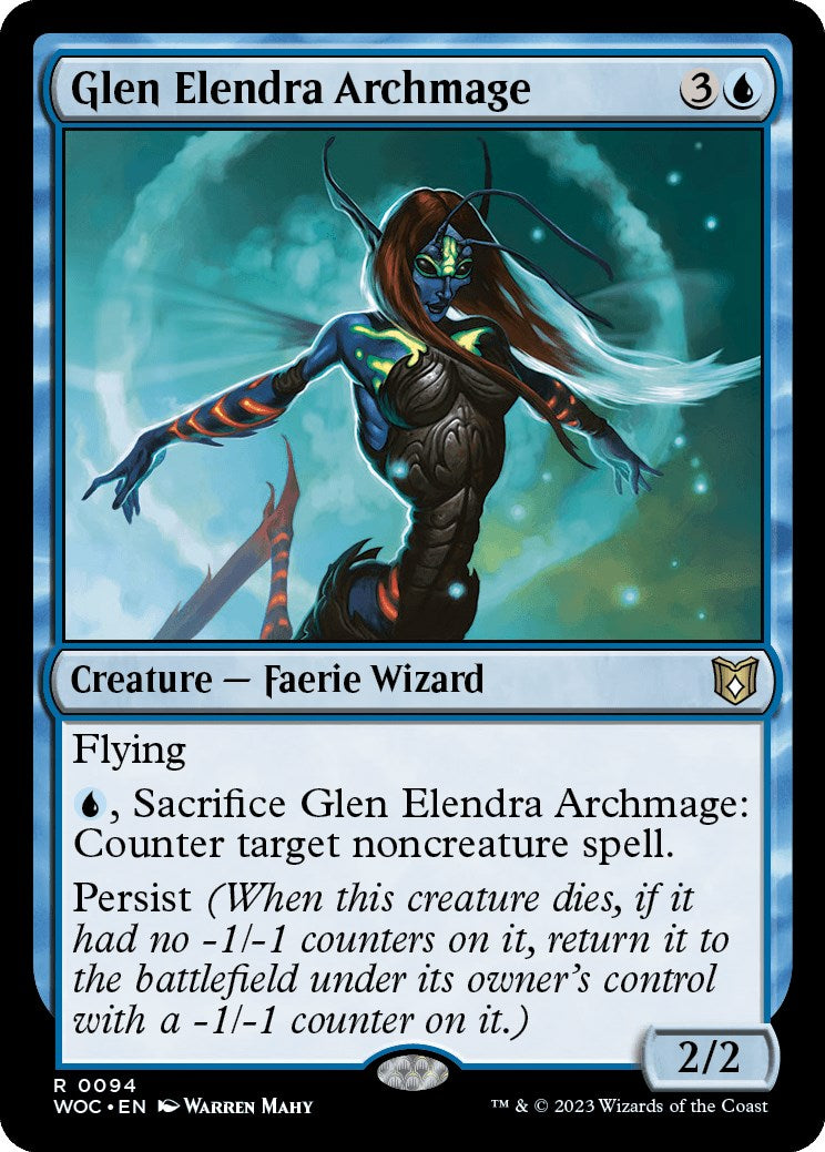 Glen Elendra Archmage [Wilds of Eldraine Commander] | Black Swamp Games