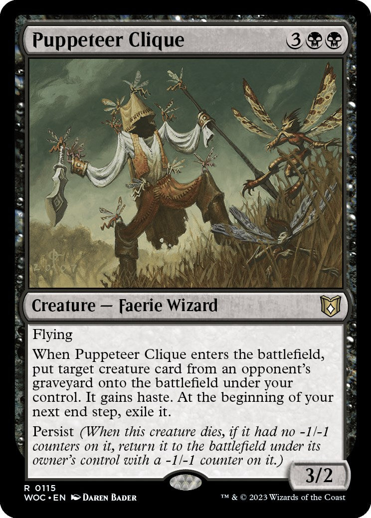 Puppeteer Clique [Wilds of Eldraine Commander] | Black Swamp Games