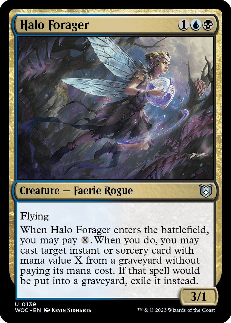 Halo Forager [Wilds of Eldraine Commander] | Black Swamp Games