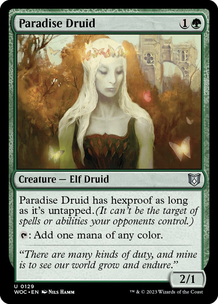 Paradise Druid [Wilds of Eldraine Commander] | Black Swamp Games