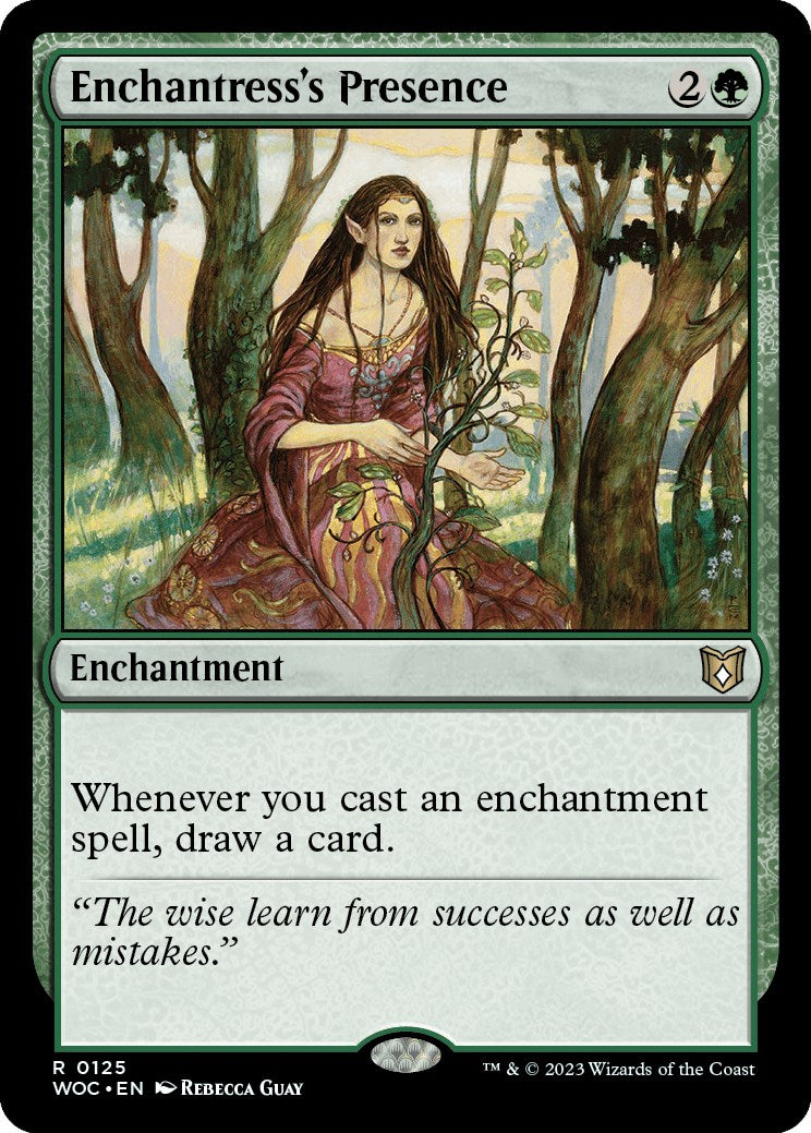 Enchantress's Presence [Wilds of Eldraine Commander] | Black Swamp Games