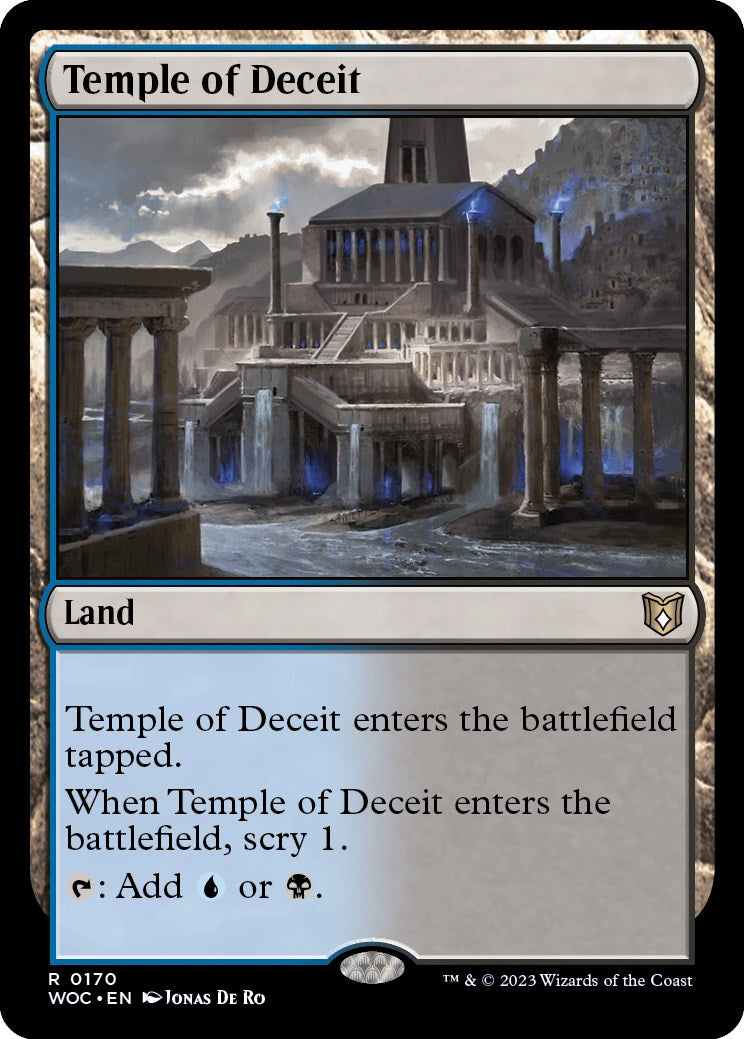 Temple of Deceit [Wilds of Eldraine Commander] | Black Swamp Games