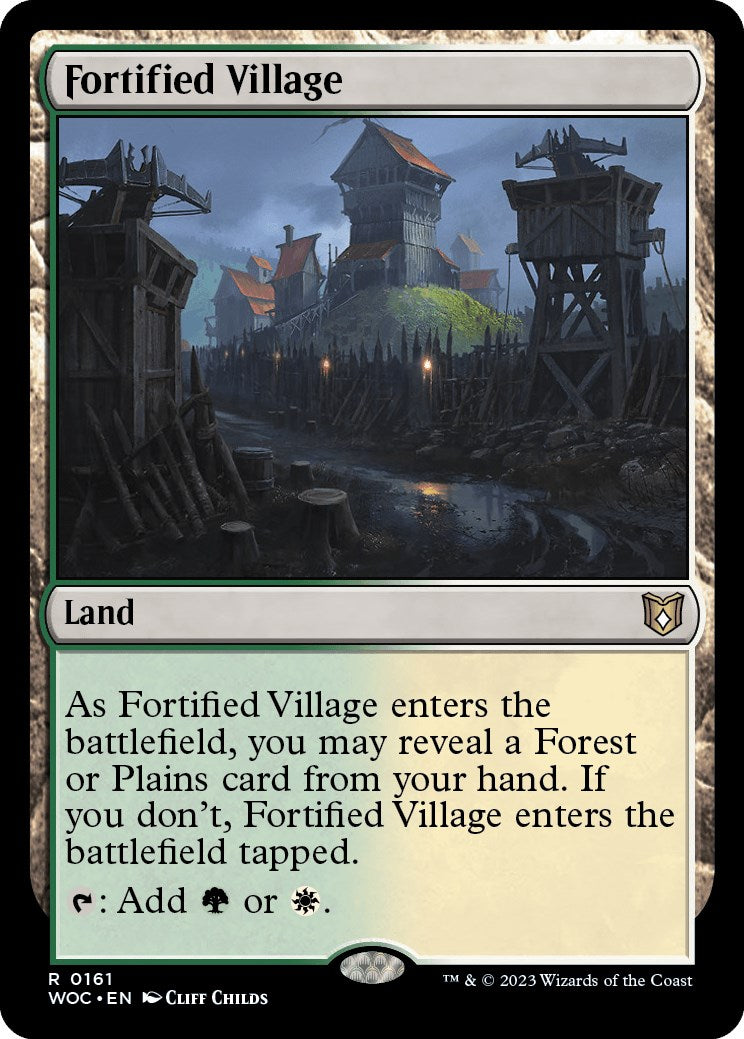 Fortified Village [Wilds of Eldraine Commander] | Black Swamp Games