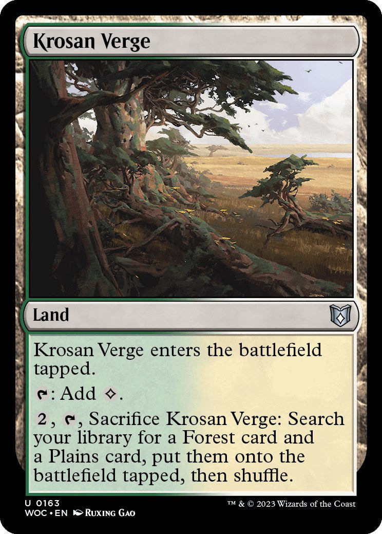 Krosan Verge [Wilds of Eldraine Commander] | Black Swamp Games