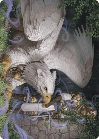 Dutiful Griffin Art Card [Wilds of Eldraine Art Series] | Black Swamp Games