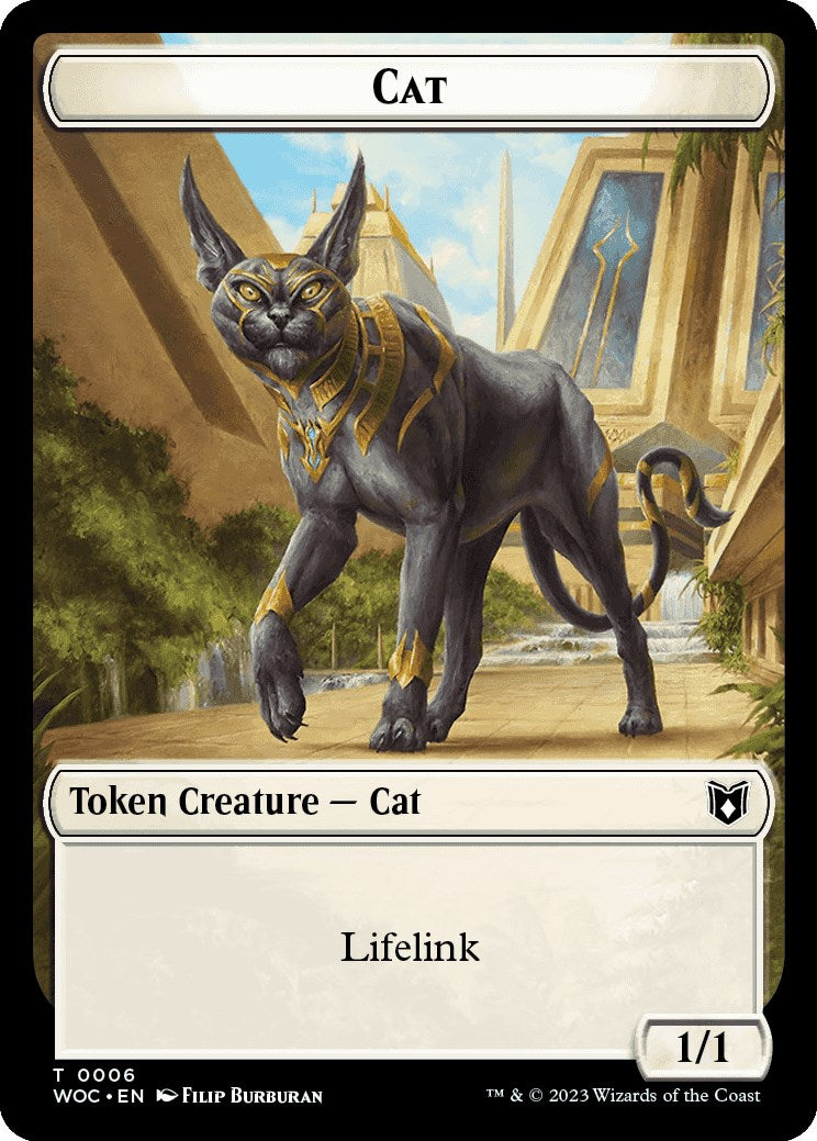 Cat (0006) // Pegasus Double-Sided Token [Wilds of Eldraine Commander Tokens] | Black Swamp Games