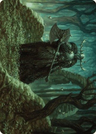Mosswood Dreadknight Art Card [Wilds of Eldraine Art Series] | Black Swamp Games