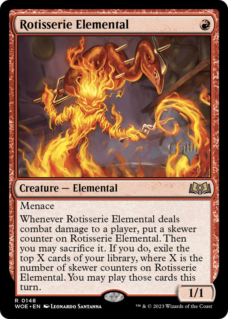 Rotisserie Elemental (Promo Pack) [Wilds of Eldraine Promos] | Black Swamp Games