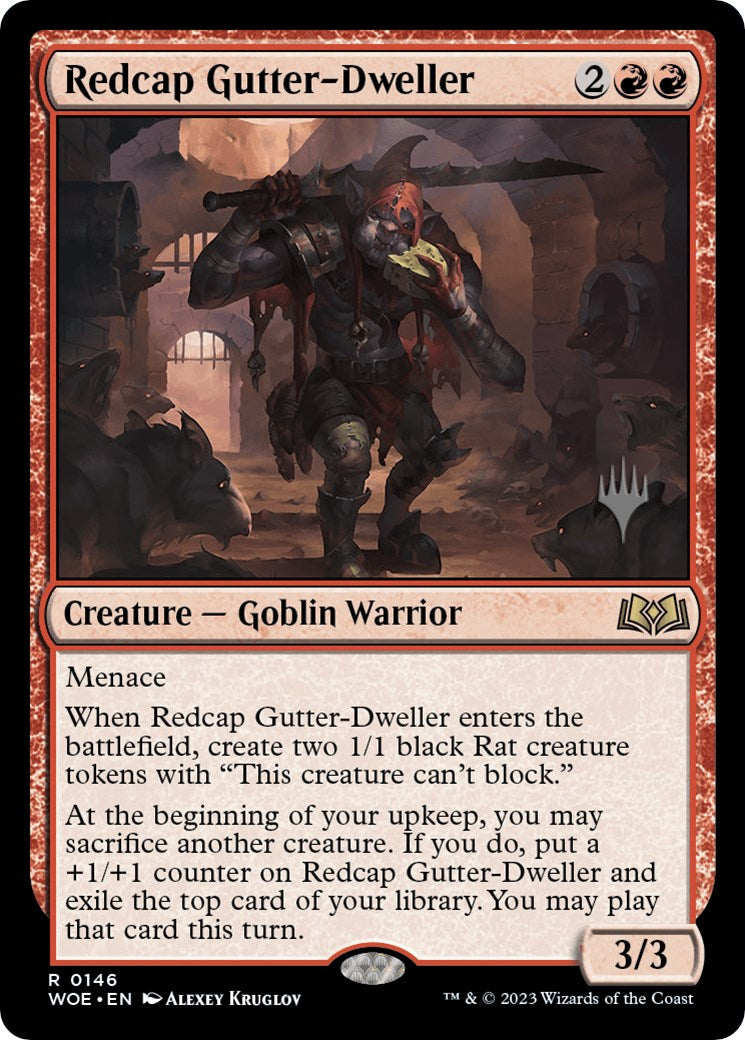 Redcap Gutter-Dweller (Promo Pack) [Wilds of Eldraine Promos] | Black Swamp Games