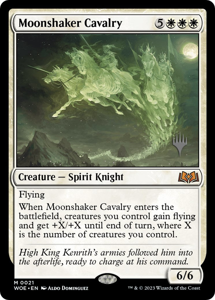 Moonshaker Cavalry (Promo Pack) [Wilds of Eldraine Promos] | Black Swamp Games