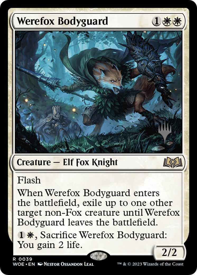 Werefox Bodyguard (Promo Pack) [Wilds of Eldraine Promos] | Black Swamp Games