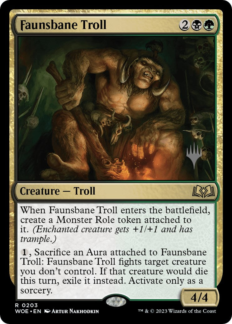 Faunsbane Troll (Promo Pack) [Wilds of Eldraine Promos] | Black Swamp Games