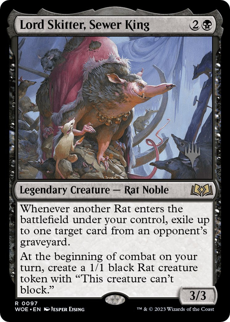 Lord Skitter, Sewer King (Promo Pack) [Wilds of Eldraine Promos] | Black Swamp Games