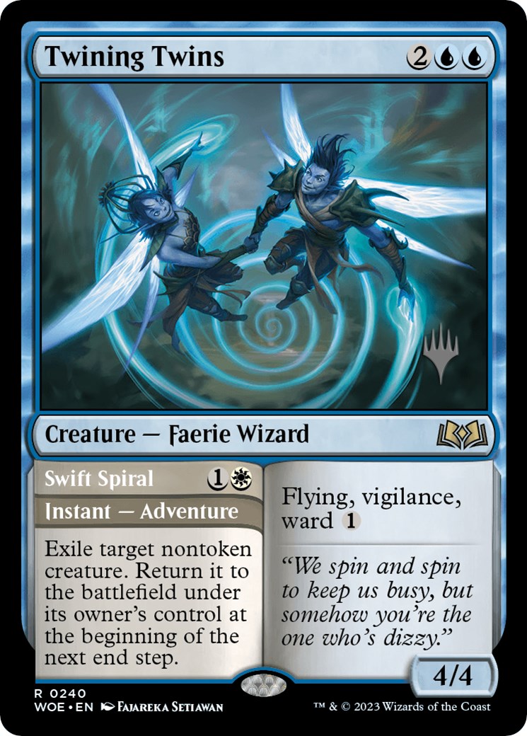 Twining Twins // Swift Spiral (Promo Pack) [Wilds of Eldraine Promos] | Black Swamp Games