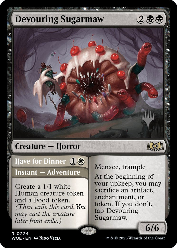 Devouring Sugarmaw // Have for Dinner(Promo Pack) [Wilds of Eldraine Promos] | Black Swamp Games