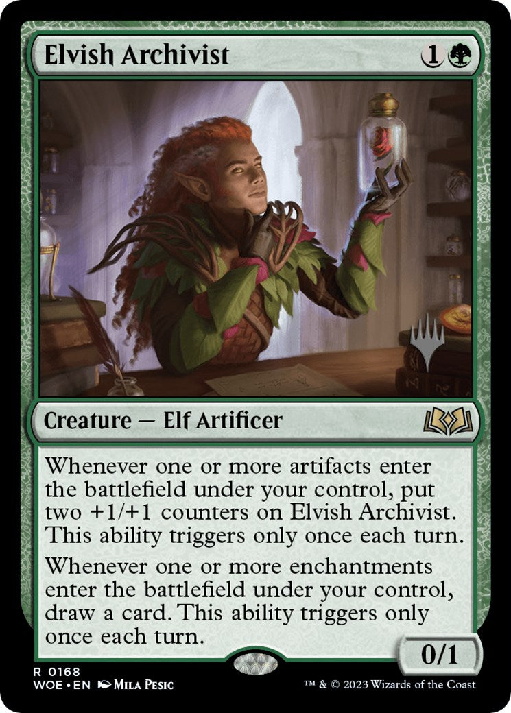 Elvish Archivist (Promo Pack) [Wilds of Eldraine Promos] | Black Swamp Games