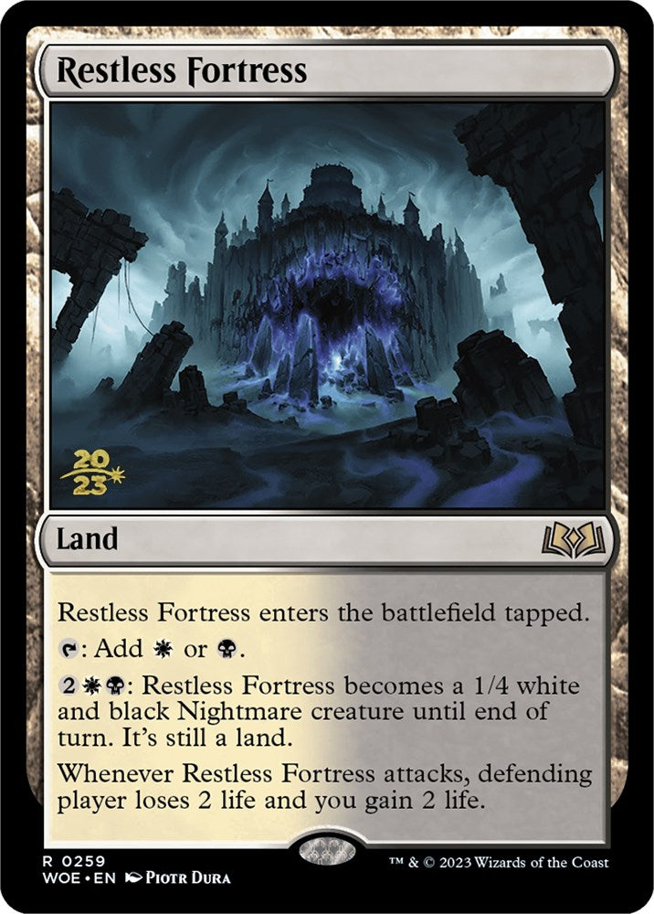 Restless Fortress [Wilds of Eldraine Prerelease Promos] | Black Swamp Games