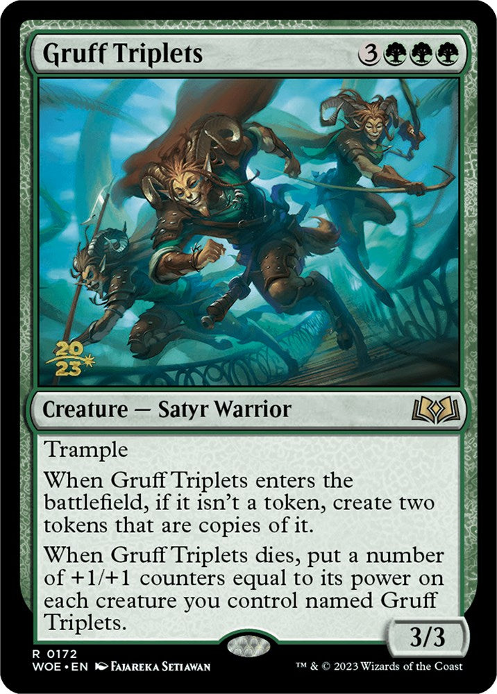 Gruff Triplets [Wilds of Eldraine Prerelease Promos] | Black Swamp Games