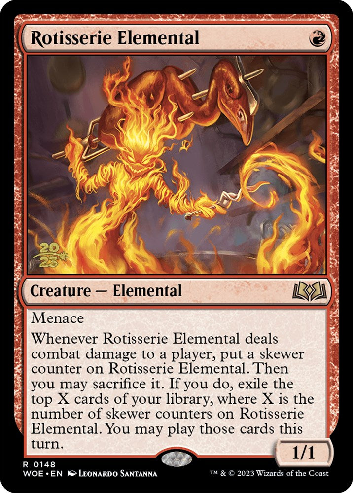 Rotisserie Elemental [Wilds of Eldraine Prerelease Promos] | Black Swamp Games