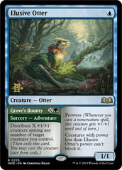 Elusive Otter // Grove's Bounty [Wilds of Eldraine Prerelease Promos] | Black Swamp Games