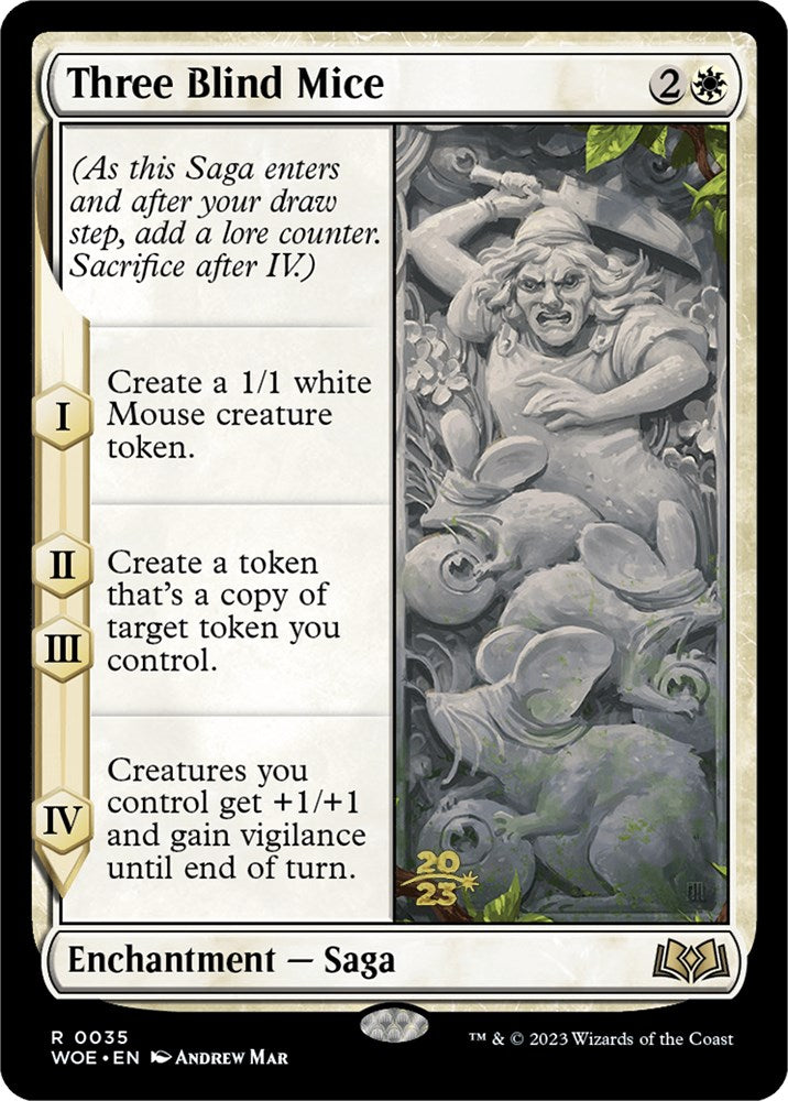 Three Blind Mice [Wilds of Eldraine Prerelease Promos] | Black Swamp Games