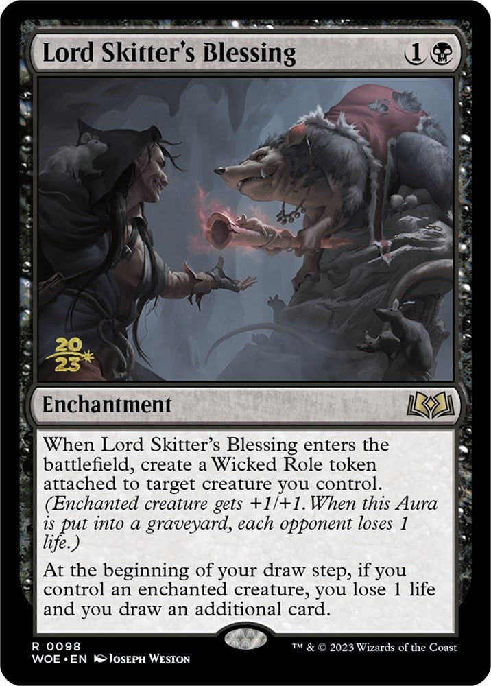 Lord Skitter's Blessing [Wilds of Eldraine Prerelease Promos] | Black Swamp Games